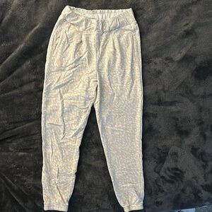 Cream Patterned Joggers